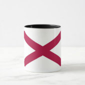 Mug Drapeau d'état de l'Alabama (Centre)