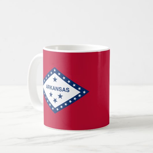 Mug Drapeau d'État de l'Arkansas (Devant gauche)