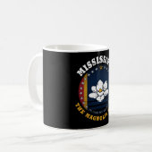 MUG DRAPEAU D'ÉTAT DE MISSISSIPPI MAGNOLIA (Devant gauche)