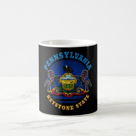 MUG DRAPEAU D'ÉTAT DE PENNSYLVANIA KEYSTONE (Centre)