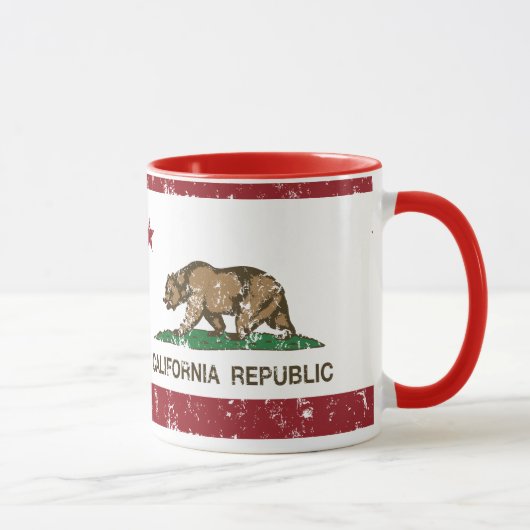 Mug Drapeau d'état de République de la Californie (Droite)