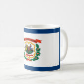 Mug Drapeau d'État de Virginie-Occidentale (Devant droit)