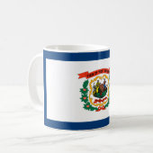 Mug Drapeau d'État de Virginie-Occidentale (Devant gauche)