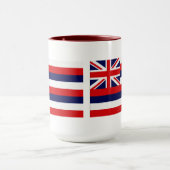 Mug Drapeau d'État d'Hawaii (Centre)