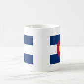 Mug Drapeau d'état du Colorado (Centre)
