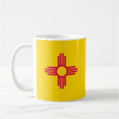 Mug Drapeau d'État du Nouveau-Mexique Zia Sun (Gauche)