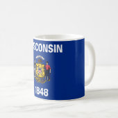 Mug Drapeau d'État du Wisconsin (Devant droit)