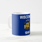 Mug Drapeau d'État du Wisconsin (Devant gauche)