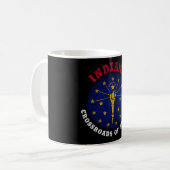 MUG DRAPEAU D'ÉTAT INDIANA CROSSROADS (Devant gauche)