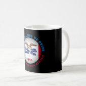 MUG DRAPEAU D'ÉTAT IOWA HAWKEYE (Devant droit)