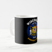 MUG DRAPEAU D'ÉTAT WISCONSIN BADGER (Devant gauche)