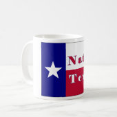 Mug Drapeau d'étoile solitaire texane (Devant gauche)