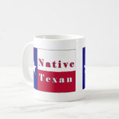 Mug Drapeau d'étoile solitaire texane (Devant gauche)
