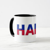 Mug Drapeau d'Haïti Texte | Création de fierté caribée (Devant gauche)