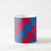 Mug Drapeau diamant Bavière bleu et rouge Motif (Centre)