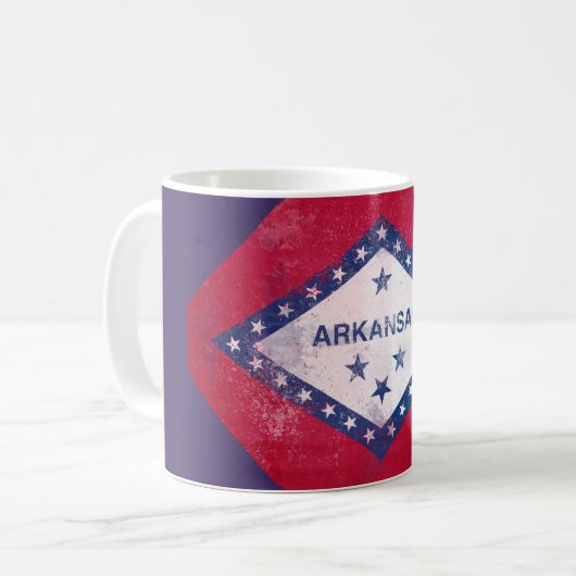 Mug Drapeau Diamant de l'Arkansas (Devant gauche)