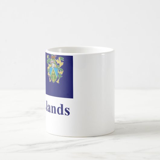 Mug Drapeau d'îles de Pitcairn avec le nom (Centre)