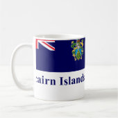 Mug Drapeau d'îles de Pitcairn avec le nom (Gauche)