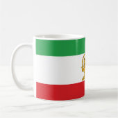 Mug Drapeau d'Iran Lion Et Soleil Shah d'Iran Drapeau (Gauche)
