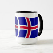 Mug Drapeau d'Islande (Devant droit)