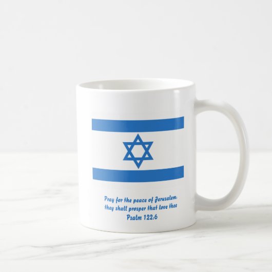 Mug Drapeau d'Israël, (Droite)