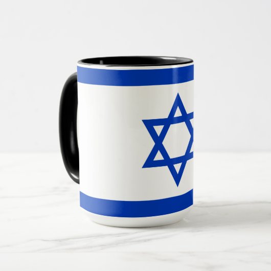 Mug Drapeau d'Israël (Devant gauche)