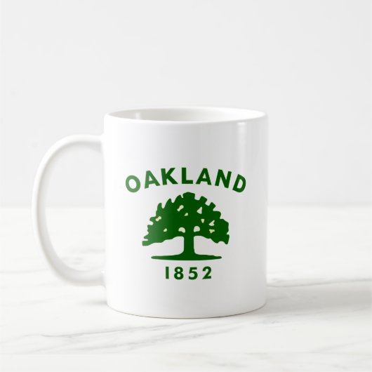 Mug Drapeau d'Oakland, Californie (Gauche)