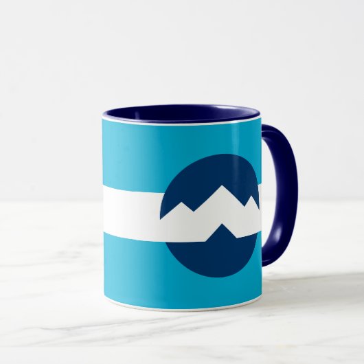 Mug Drapeau d'Ogden, Utah (Devant droit)