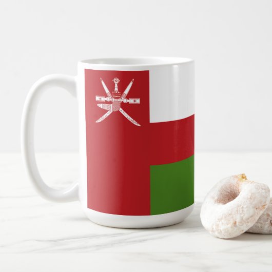 Mug Drapeau d'Oman (Avec donut)
