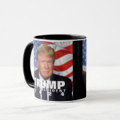 Mug Drapeau Donald Trump pour le président 2024 (Devant gauche)