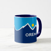Mug Drapeau d'Orem, Utah (Devant droit)