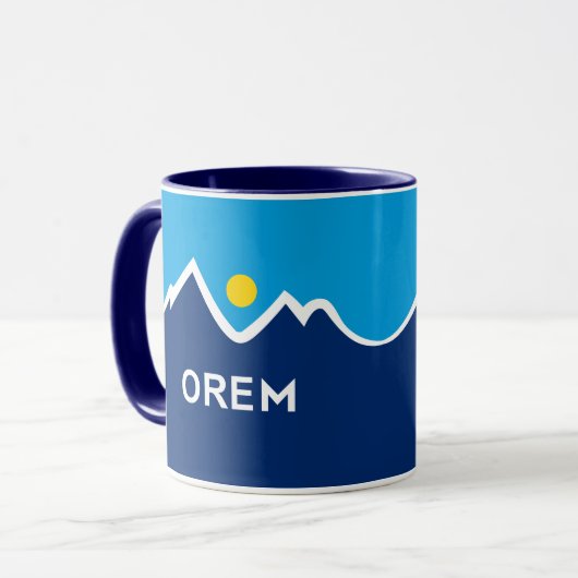 Mug Drapeau d'Orem, Utah (Devant gauche)