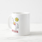 Mug Drapeau d'Ostrava, République tchèque (Devant gauche)
