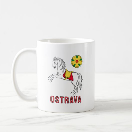 Mug Drapeau d'Ostrava, République tchèque (Gauche)