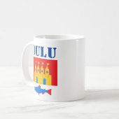 Mug Drapeau d'Oulu, Finlande (Devant gauche)