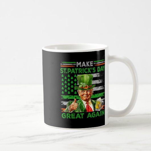 Mug Drapeau drôle de la Saint-Patrick Rendez la Saint (Droite)