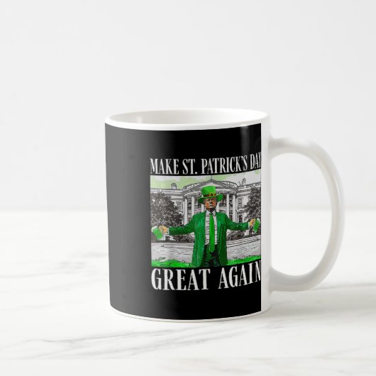 Mug Drapeau drôle de Saint Patrick pour rendre la Sain (Droite)