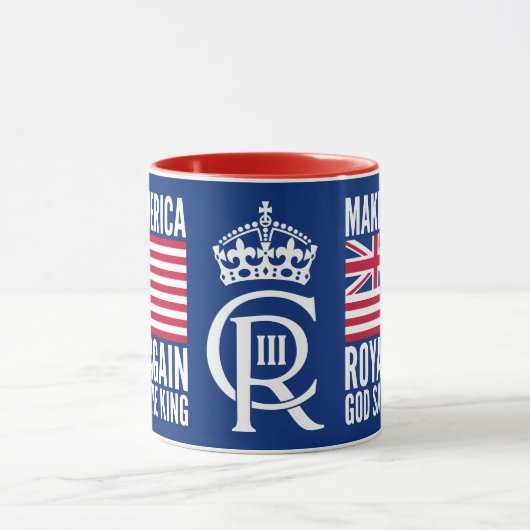 Mug Drapeau drôle rouge bleu blanc pour rendre l'Améri (Centre)