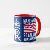 Mug Drapeau drôle rouge bleu blanc pour rendre l'Améri (Devant droit)