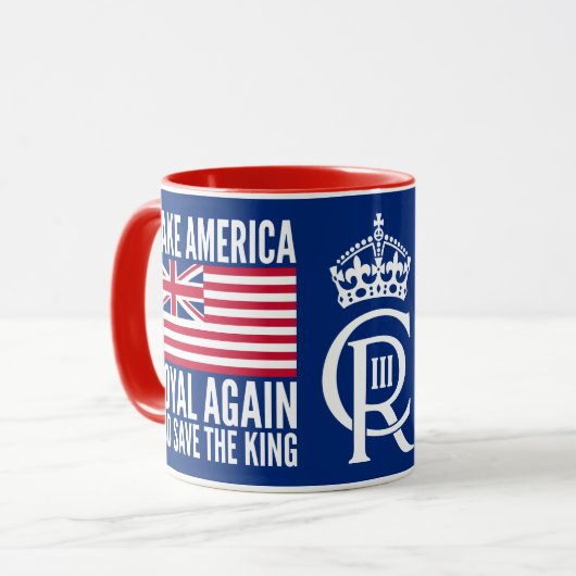 Mug Drapeau drôle rouge bleu blanc pour rendre l'Améri (Devant gauche)