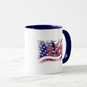 Mug Drapeau du 250e anniversaire des États-Unis (Devant droit)
