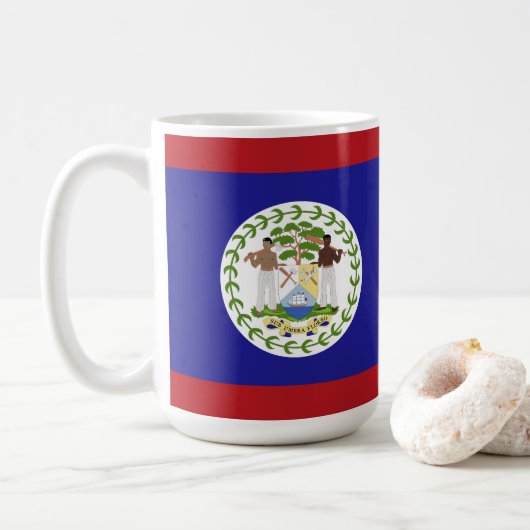 Mug Drapeau du Belize (Avec donut)