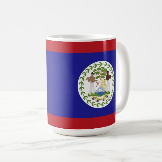 Mug Drapeau du Belize (Devant droit)