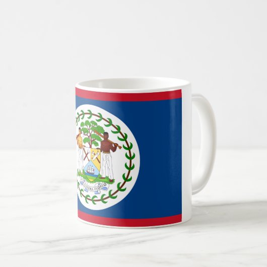 Mug Drapeau du Belize (Devant droit)