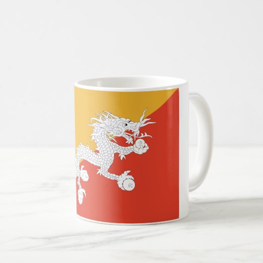 Mug Drapeau du Bhoutan (Devant droit)