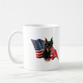 Mug Drapeau du broche miniature (noir) (Gauche)