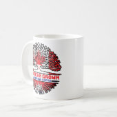 Mug Drapeau du Cambodge canadien Canada Tree Roots (Devant gauche)