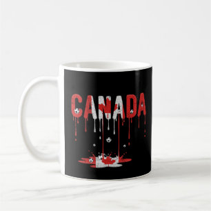 Mug Drapeau du Canada dégoulinant Football