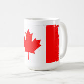 Mug Drapeau du Canada en détresse (Devant droit)