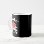 Mug Drapeau du Canada Jamais 51 (Devant gauche)